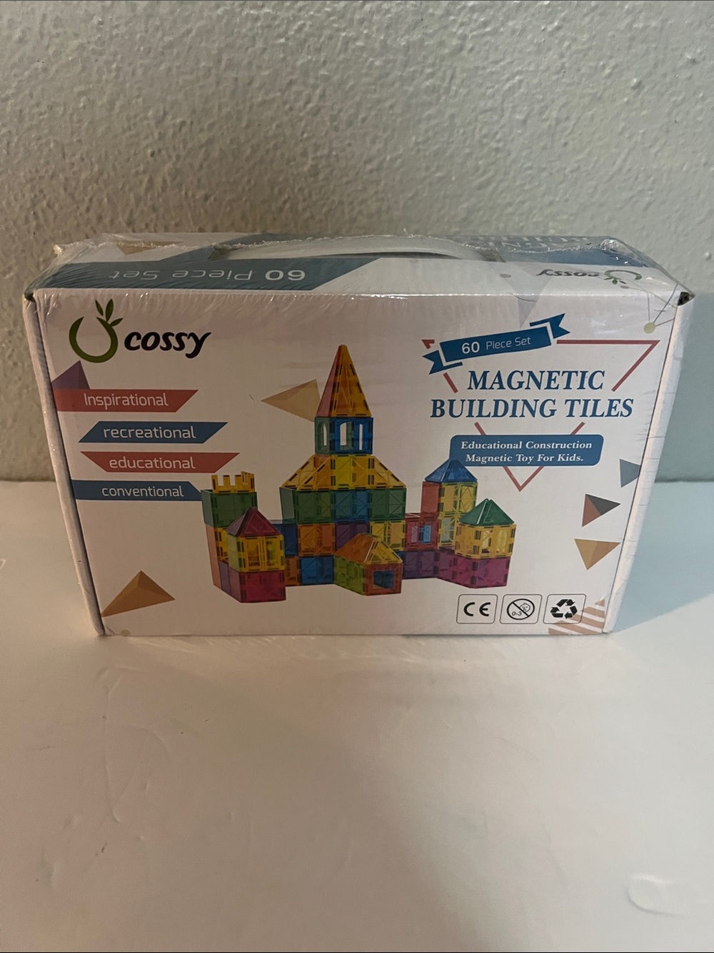 COS 60-Piece Magnetic Building Tiles - Multicolor